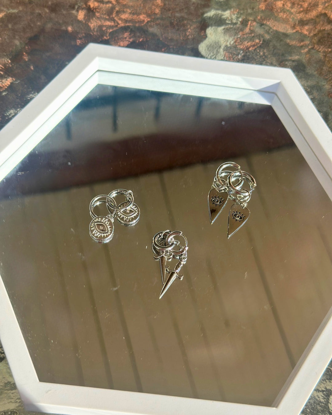 Evil Eye Sun Earrings