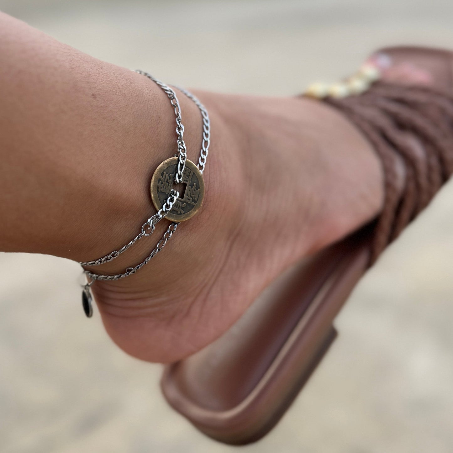 Gold Lucky Coin Bracelet