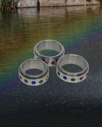 Rainbow Spinner Ring