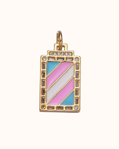 Trans Flag Necklace