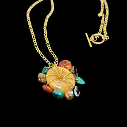 Earth Sun Jade Necklace