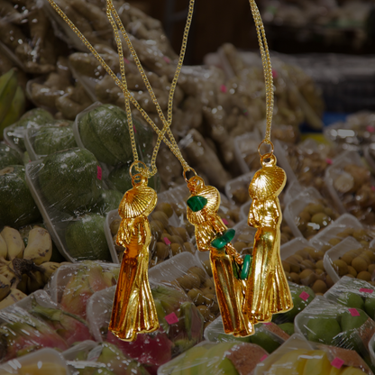 Gold Áo Dài Necklace
