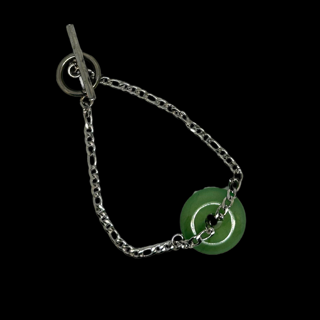 Silver Jade Bracelet