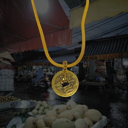 Gold Lucky Coin Necklace