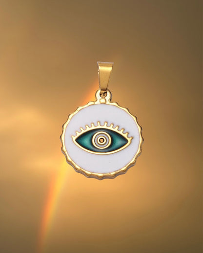 Evil Eye Bottle Cap Necklace