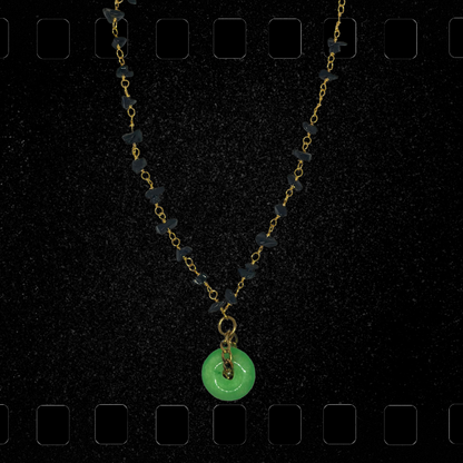 Black Tourmaline Jade Rosary