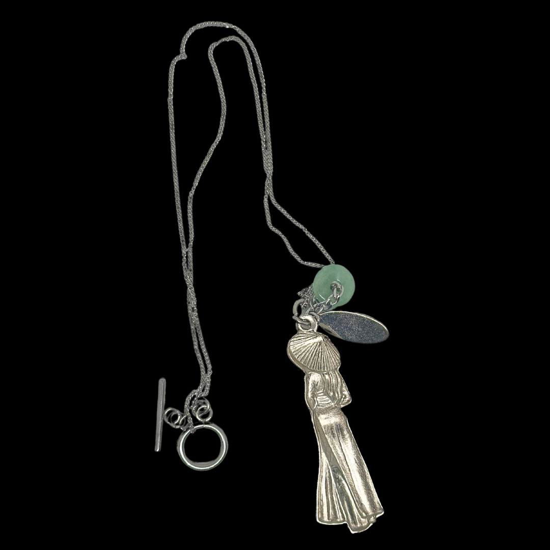 Silver Áo Dài Necklace