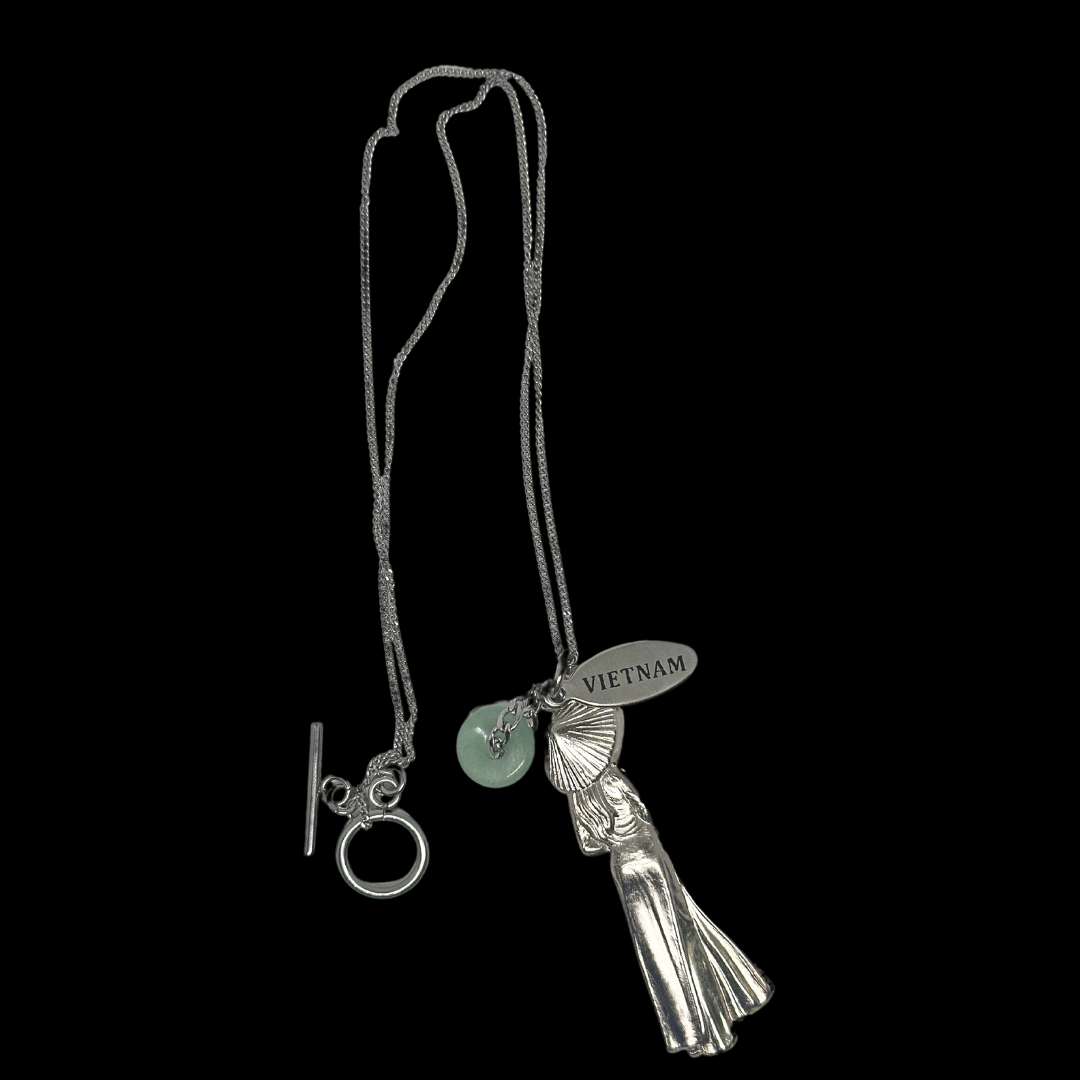 Silver Áo Dài Necklace