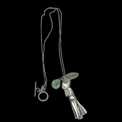 Silver Áo Dài Necklace
