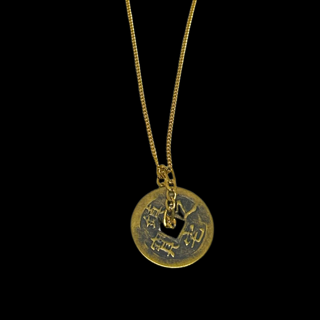 Gold Lucky Coin Necklace