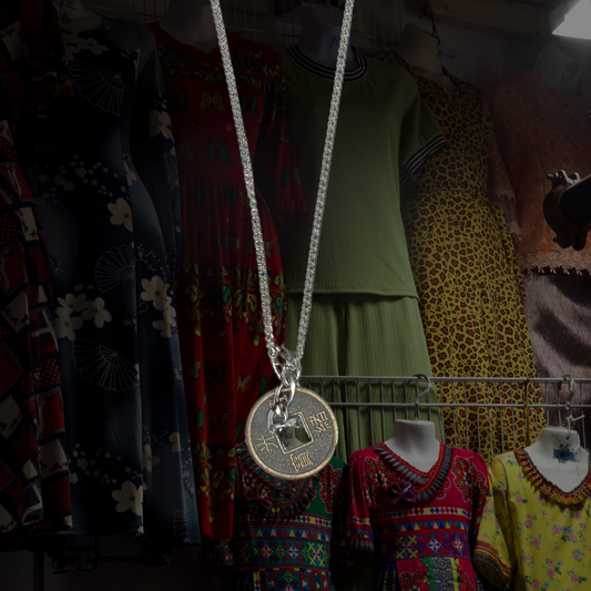 Silver Mini Lucky Coin Necklace