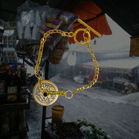 Gold Lucky Coin Bracelet