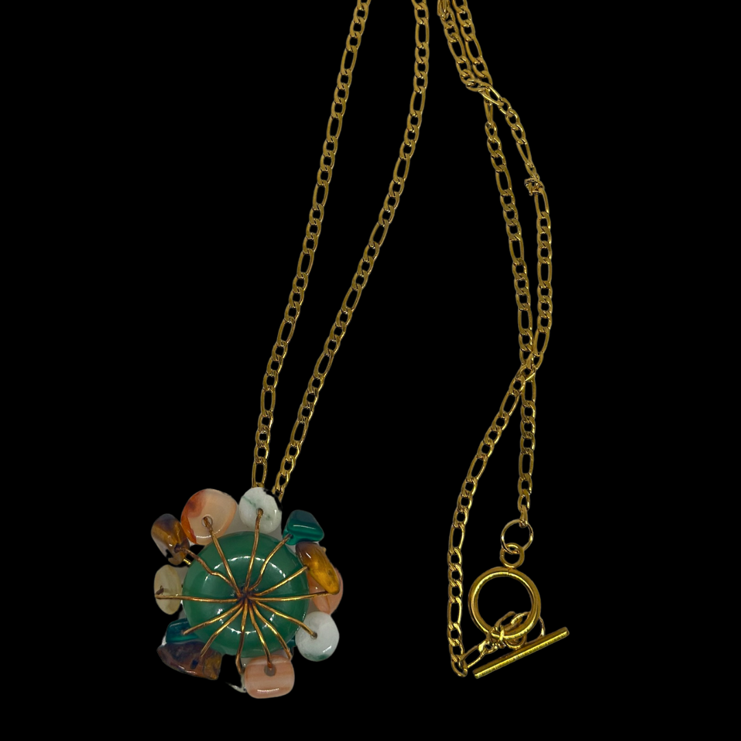 Earth Sun Jade Necklace