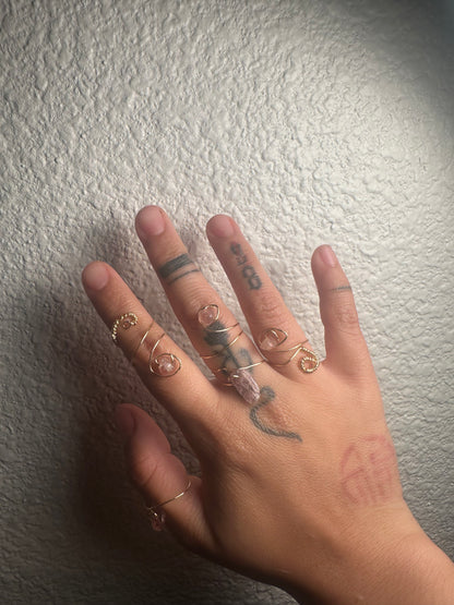 Adjustable Wire Wrapped Rings