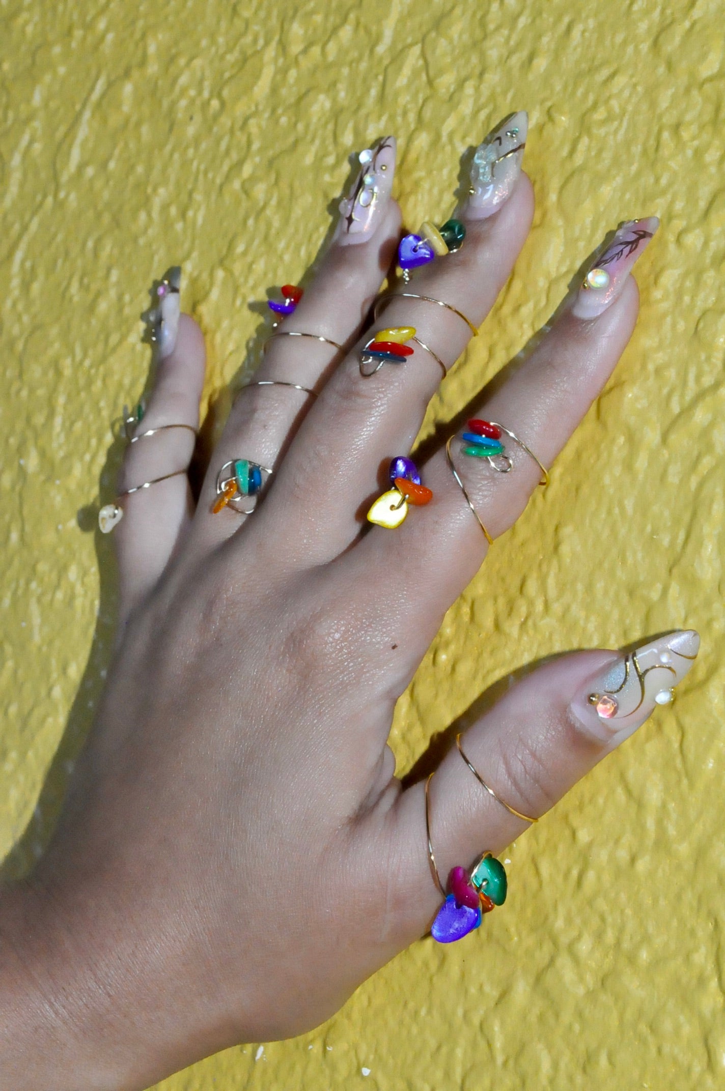 Adjustable Wire Wrapped Rings