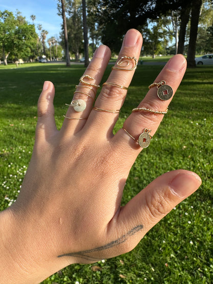 Adjustable Wire Wrapped Rings