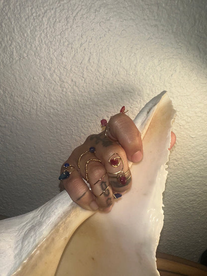 Adjustable Wire Wrapped Rings