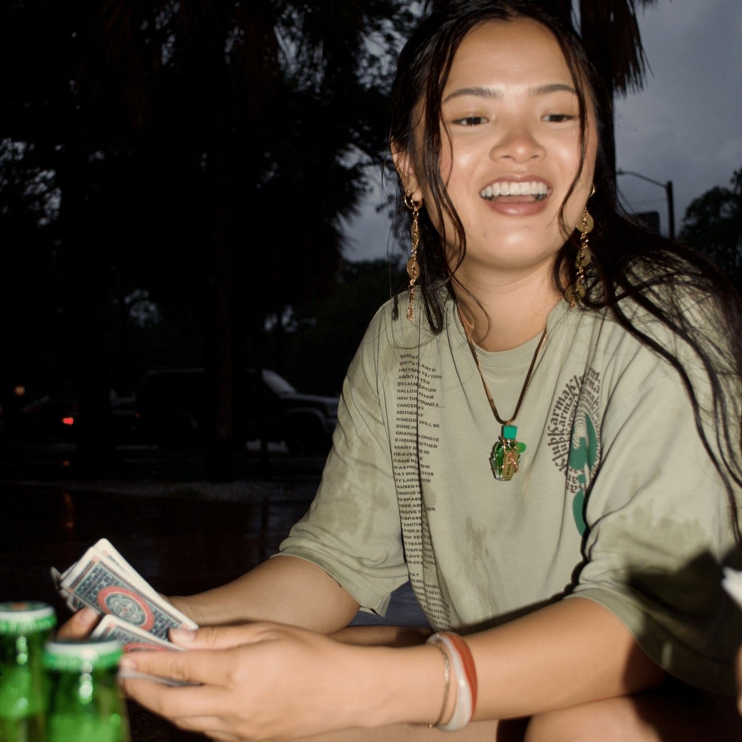 3 Lucky Coin Earrings