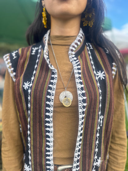 Large Jade Coin Necklace