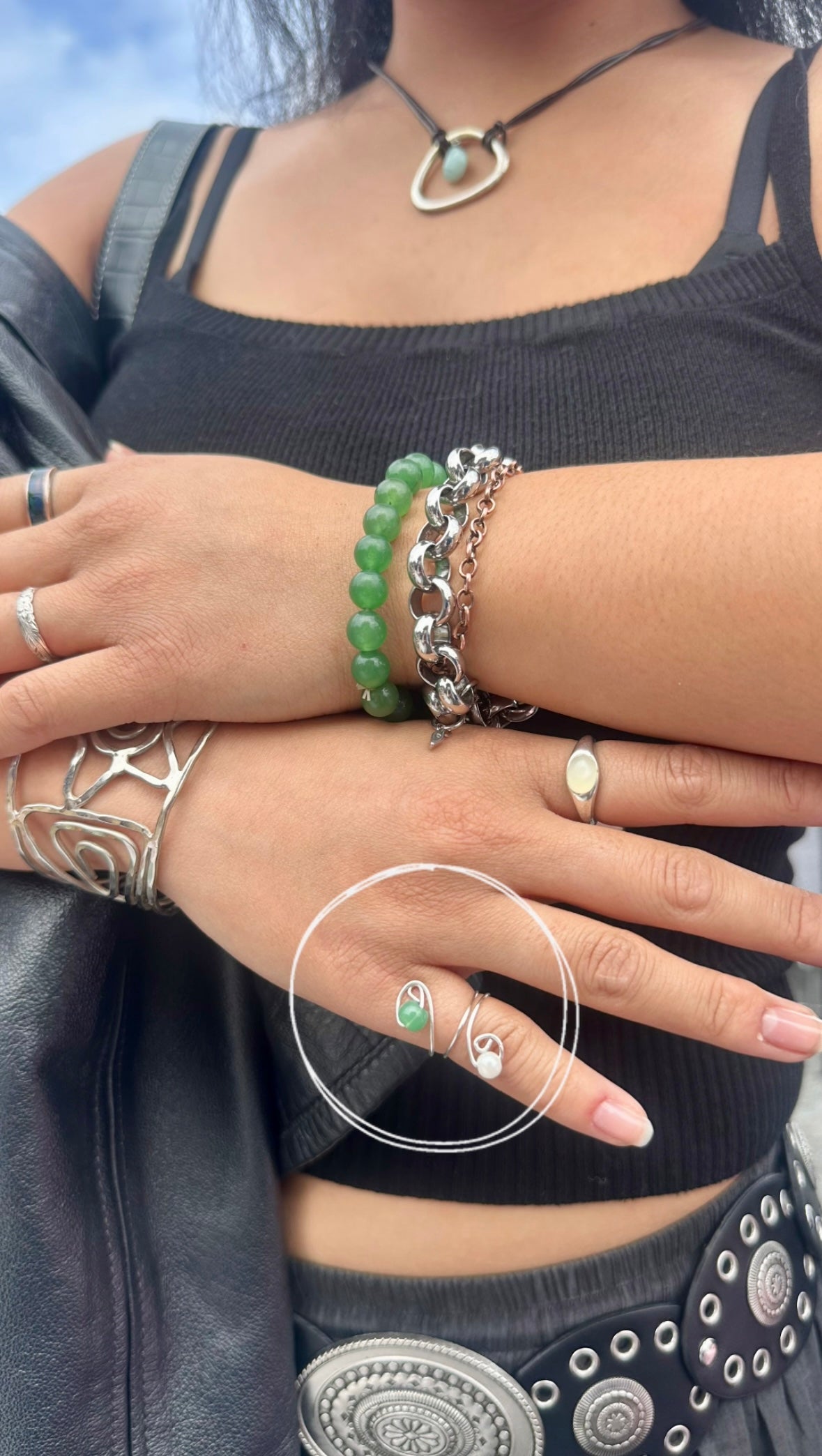Adjustable Wire Wrapped Rings