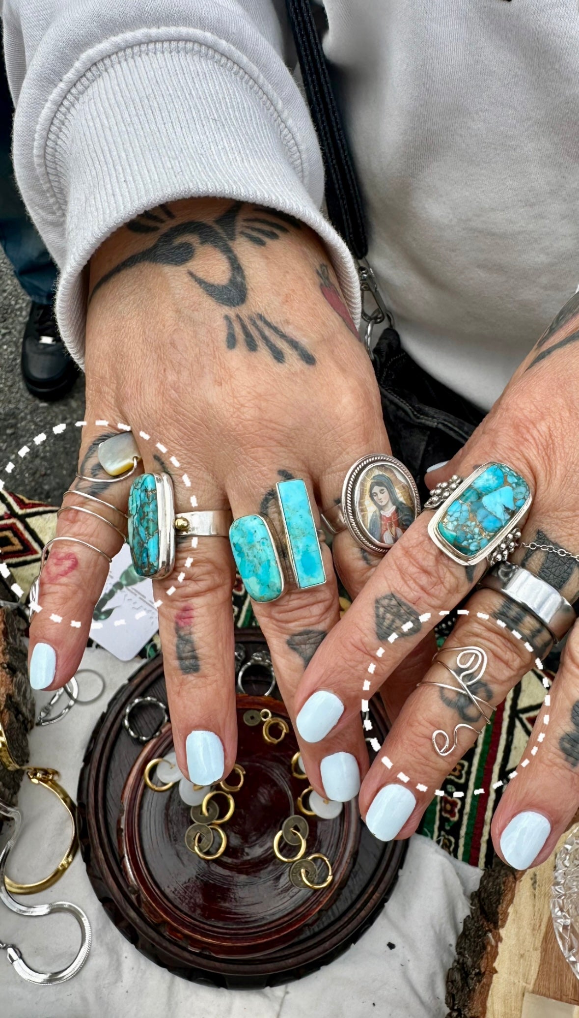 Adjustable Wire Wrapped Rings