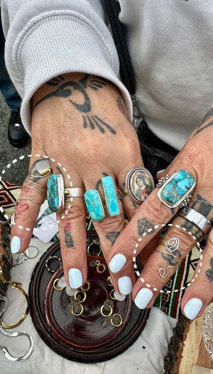 Adjustable Wire Wrapped Rings