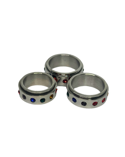 Rainbow Spinner Ring