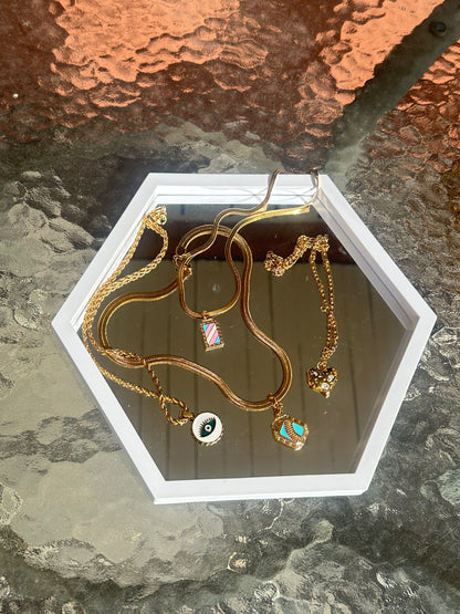 Evil Eye Bottle Cap Necklace