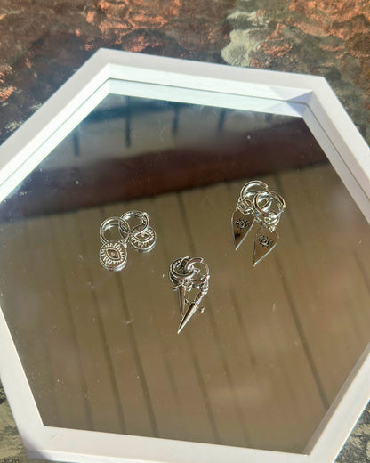 Evil Eye Sun Earrings