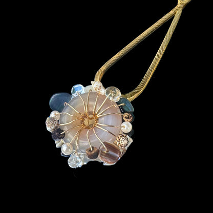 Earth Sun Jade Necklace