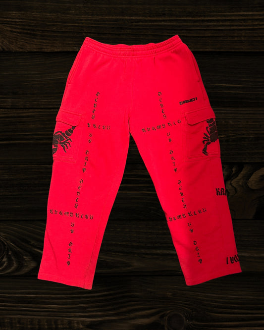 Death By Drip Red Sweatpants