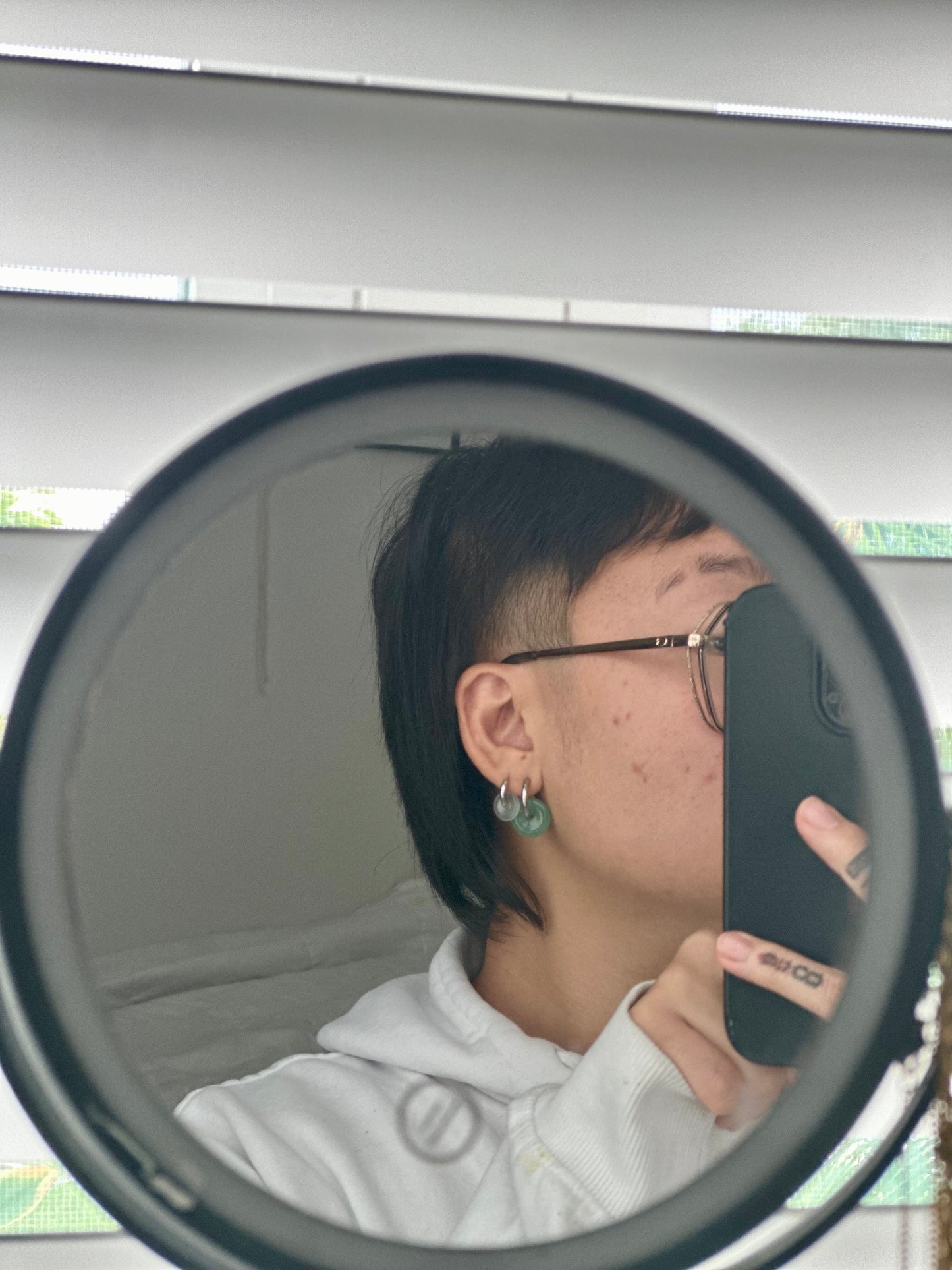 Ghost Cross Earrings