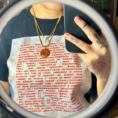 Gold Natural Jade Necklace