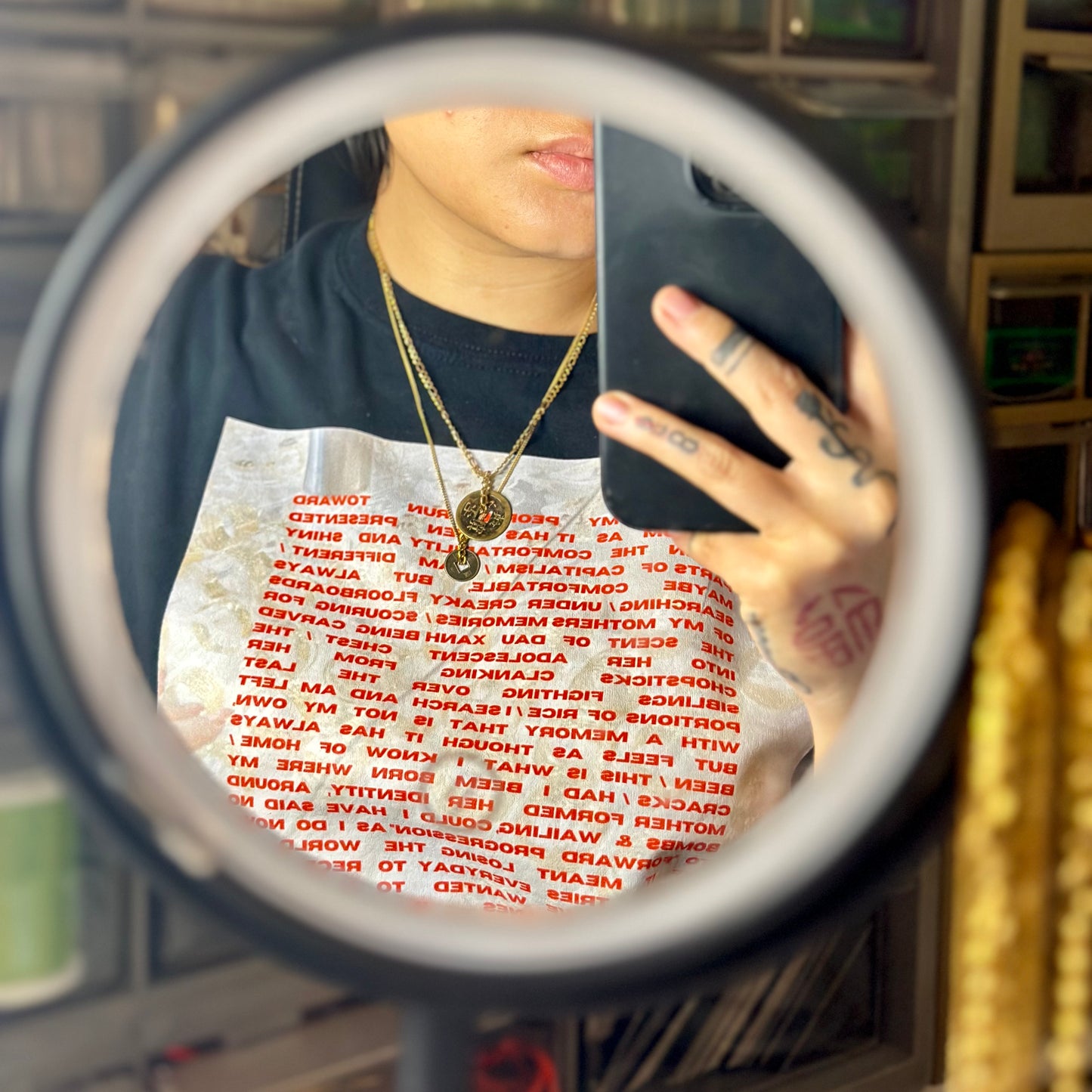 Mini 2 Coin Jade Necklace