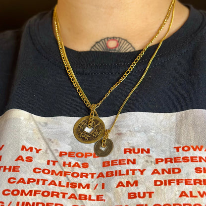 Silver Lucky Coin Necklace