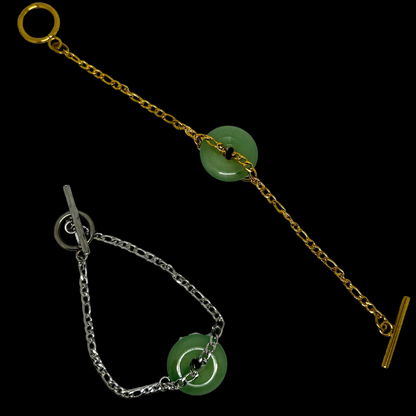 Gold Jade Bracelet