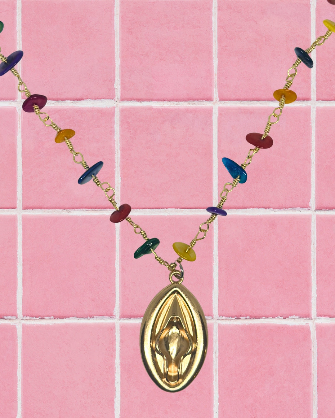 Praise the Pussy Beaded Necklace