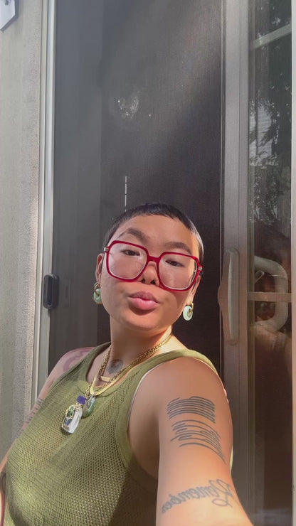 Large Lucky Jade Earrings