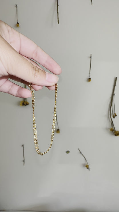 Gold Figaro Bracelet video