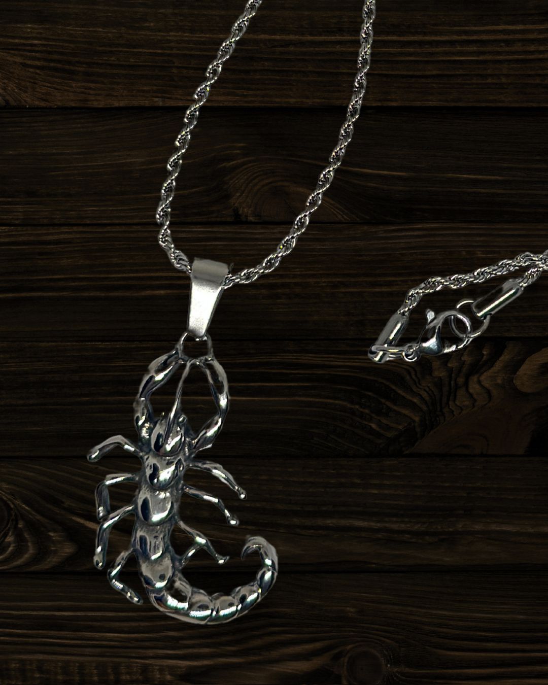 Silver Scorpion Necklace