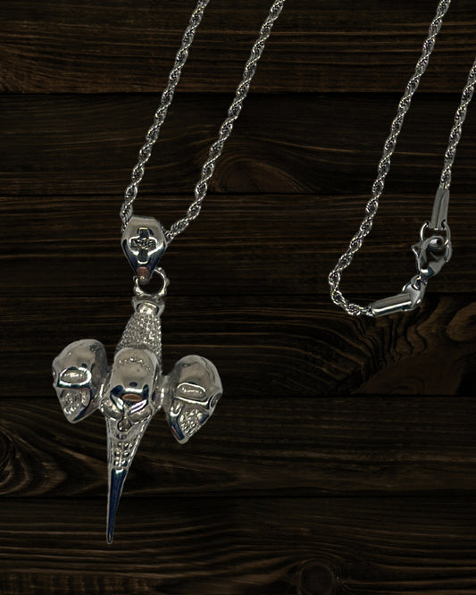 Skeleton Cross Necklace