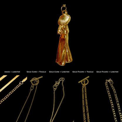 Gold Áo Dài Necklace