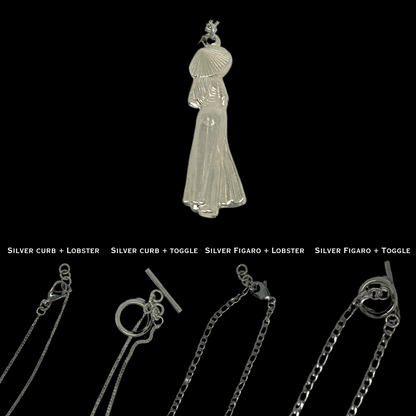 Silver Áo Dài Necklace