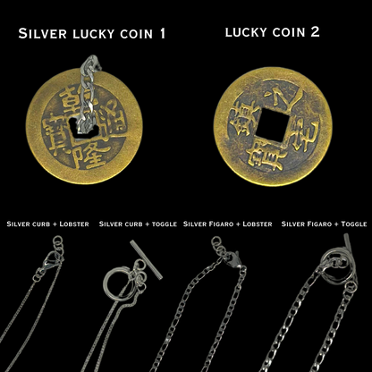 Silver Lucky Coin Necklace