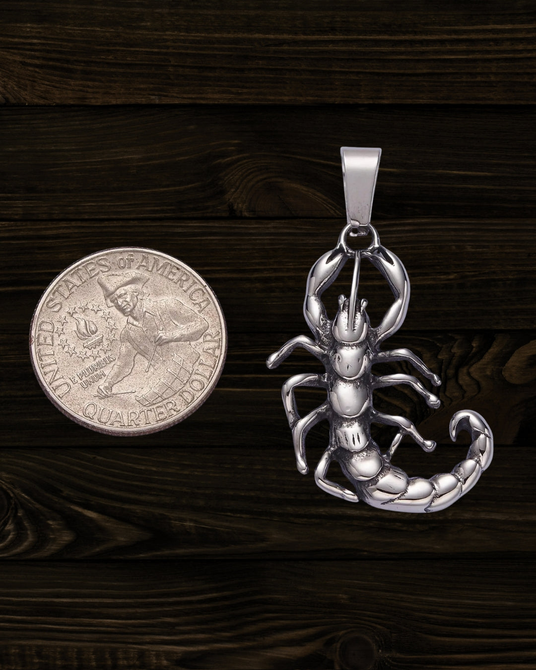 Silver Scorpion Necklace
